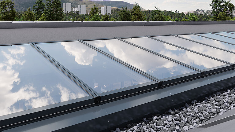 Świetlik modułowy LAMILUX Modular Glass Skylight MS78