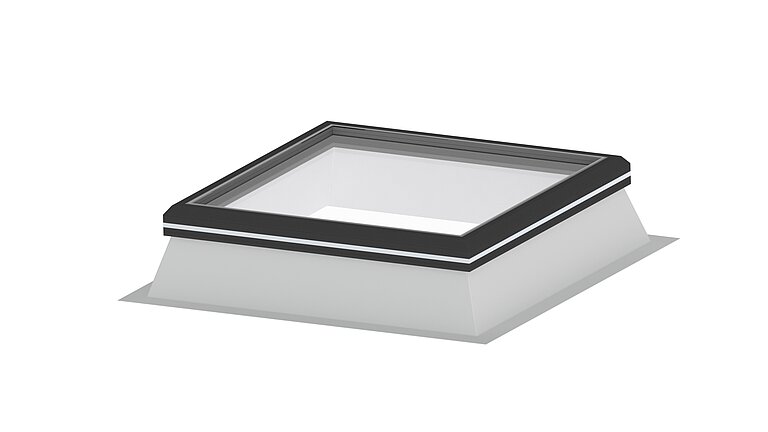 Glass Skylight FE 0° z ramą aluminiową