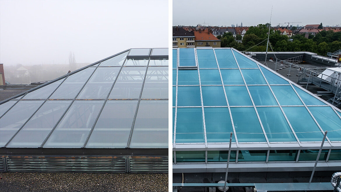 LAMILUX Sanierung PR60 Dante-Gymnasium München LAMILUX Sanierung PR60 Dante-Gymnasium München