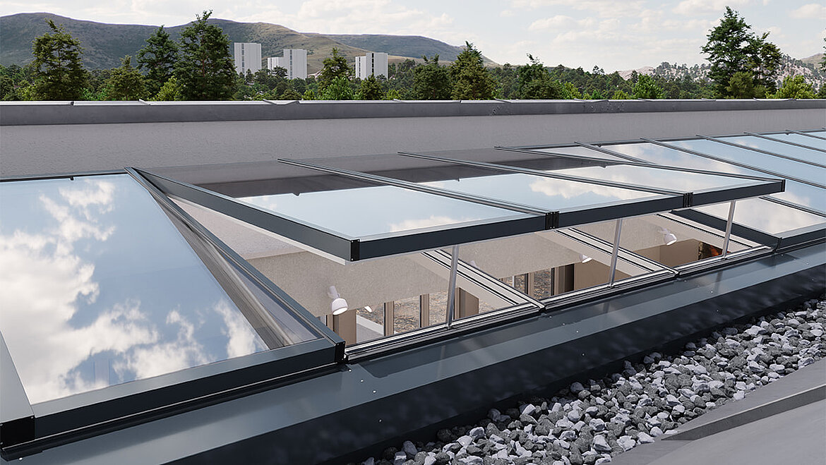 Świetlik modułowy LAMILUX Modular Glass Skylight MS78 Świetlik modułowy LAMILUX Modular Glass Skylight MS78