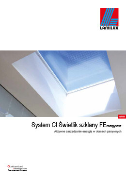System CI Świetlik szklany FEenergysave